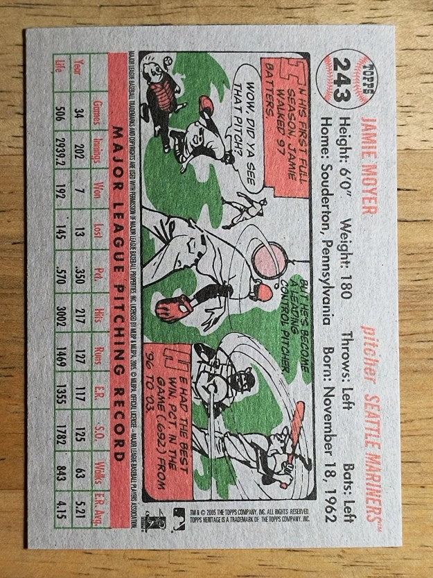 2005 Topps Heritage #243 Jamie Moyer