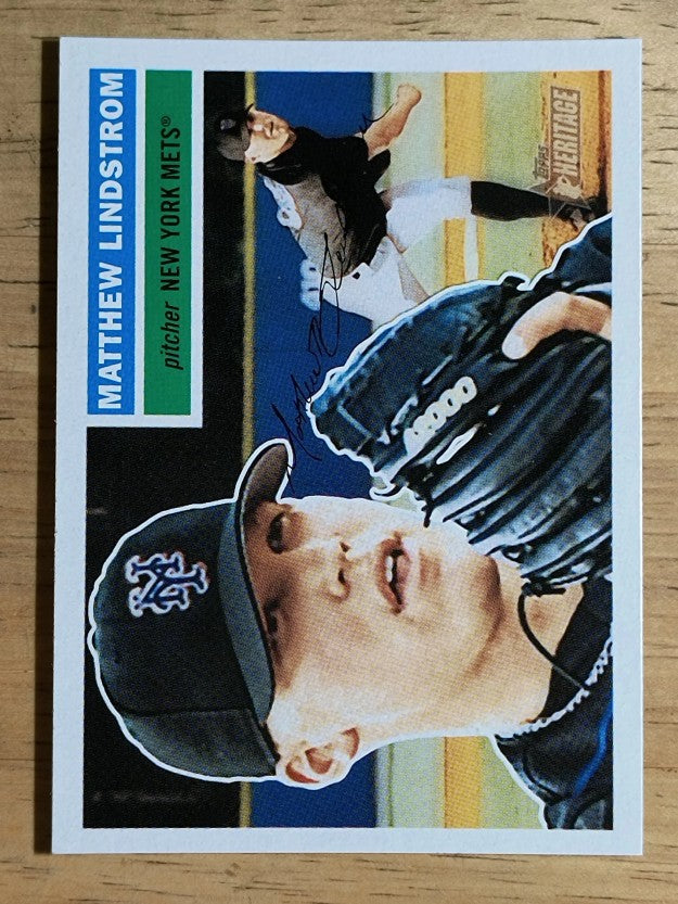 2005 Topps Heritage #378 Matthew Lindstrom RC