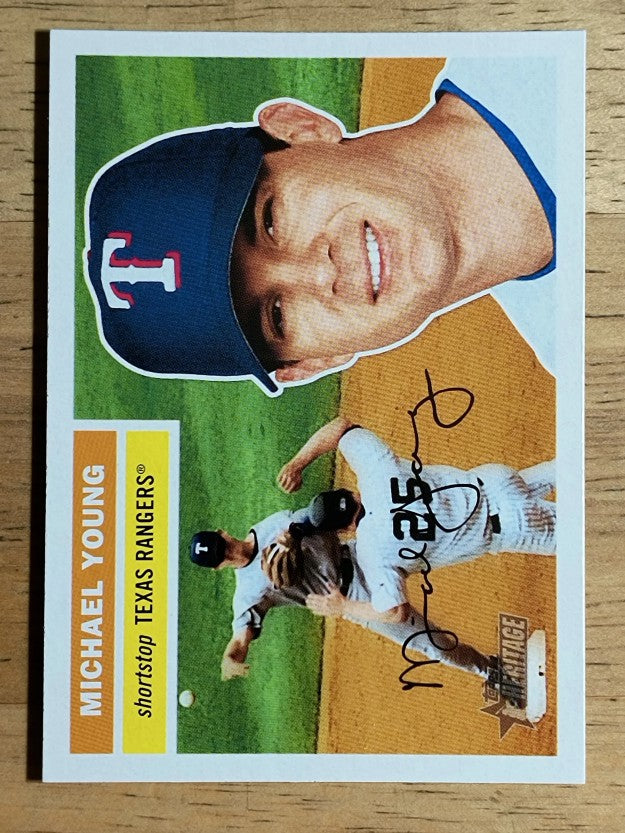 2005 Topps Heritage #375 Michael Young