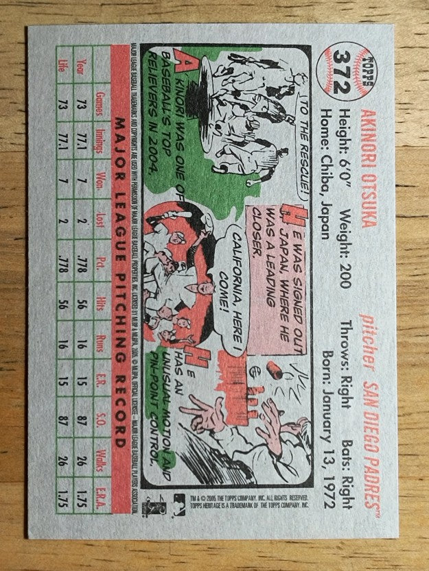 2005 Topps Heritage #372 Akinori Otsuka