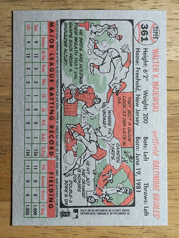 2005 Topps Heritage #361 Val Majewski