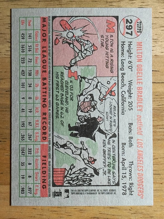 2005 Topps Heritage #297 Milton Bradley