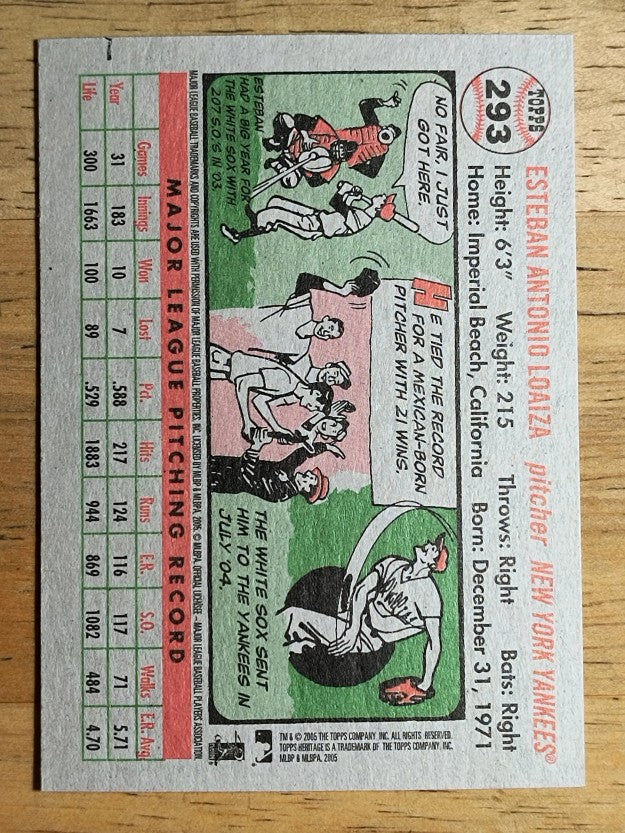 2005 Topps Heritage #293 Esteban Loaiza
