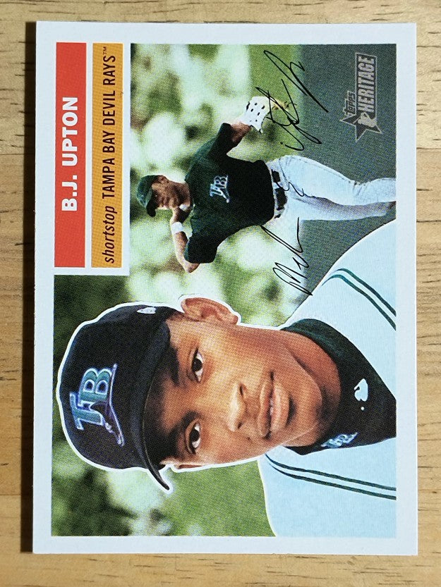 2005 Topps Heritage #287 B.J. Upton