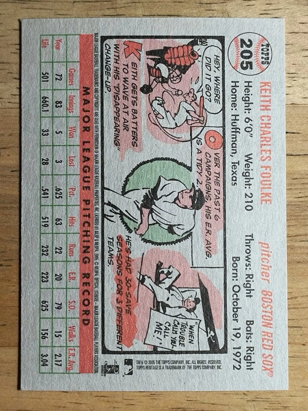 2005 Topps Heritage #205 Keith Foulke