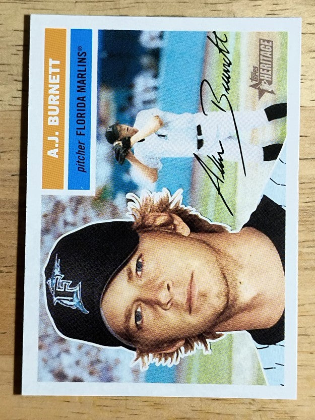 2005 Topps Heritage #194 A.J. Burnett