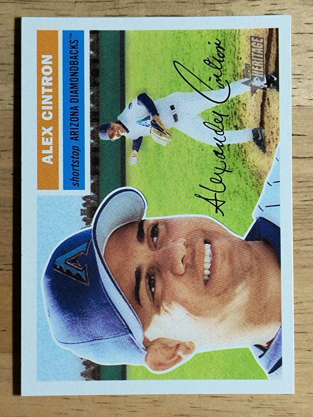 2005 Topps Heritage White Backs #114 Alex Cintron