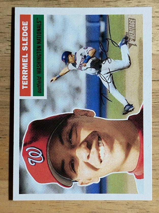 2005 Topps Heritage White Backs #337 Terrmel Sledge