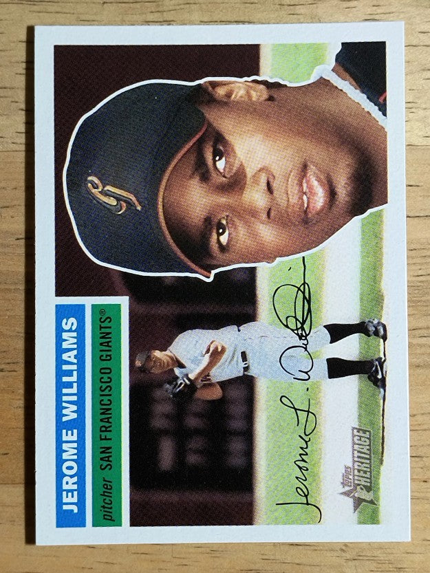 2005 Topps Heritage White Backs #348 Jerome Williams