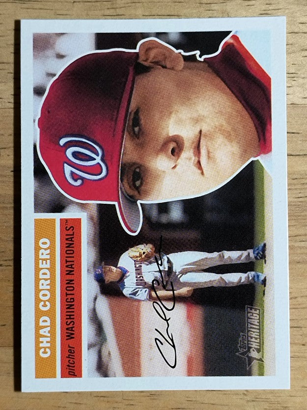 2005 Topps Heritage White Backs #357 Chad Cordero