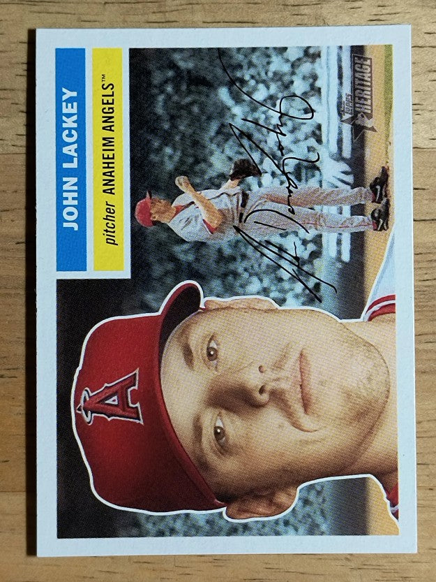 2005 Topps Heritage White Backs #382 John Lackey