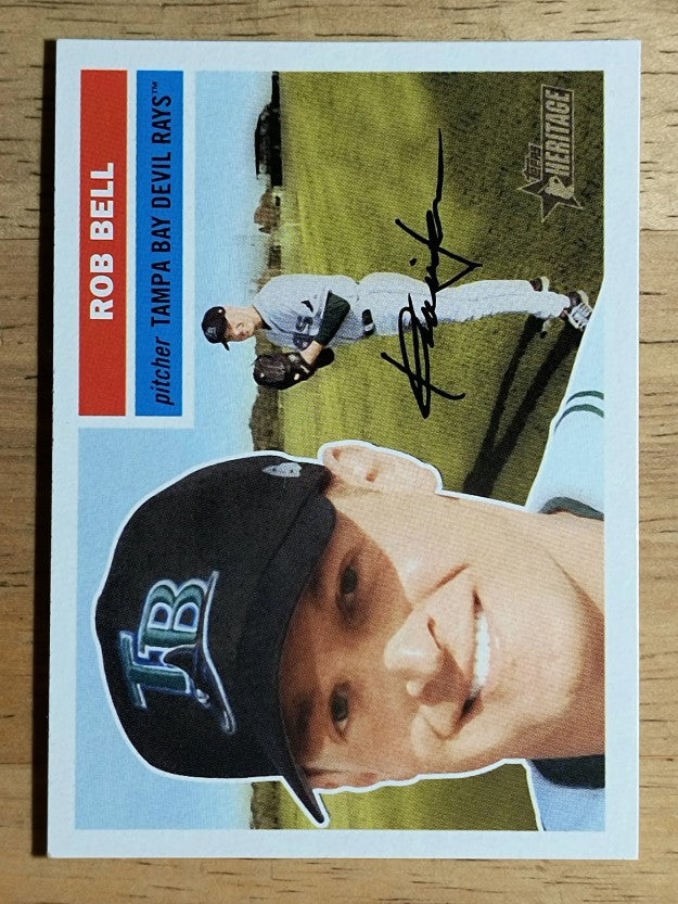 2005 Topps Heritage White Backs #246 Rob Bell