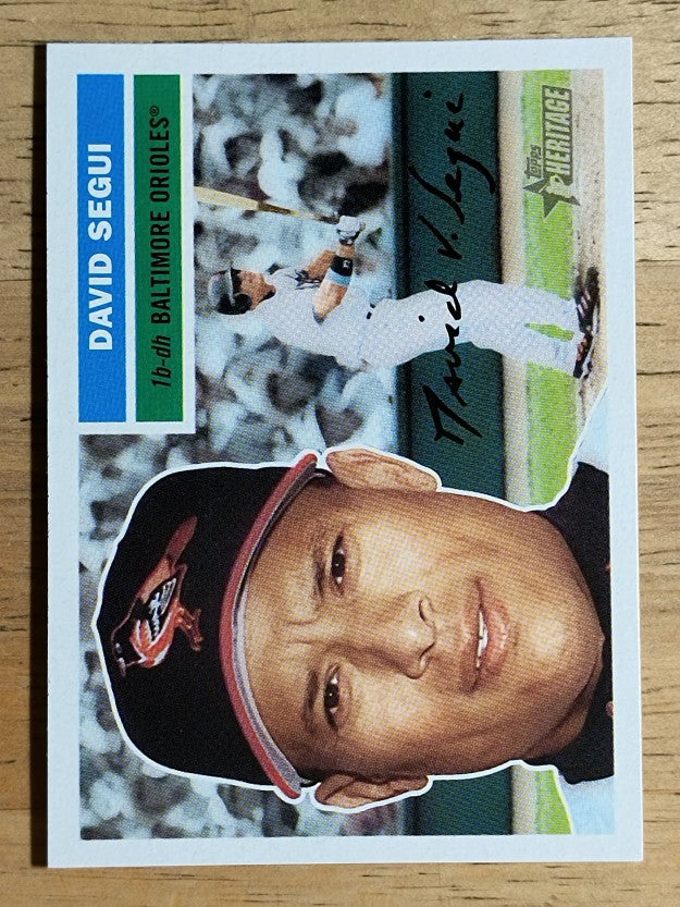 2005 Topps Heritage White Backs #306 David Segui