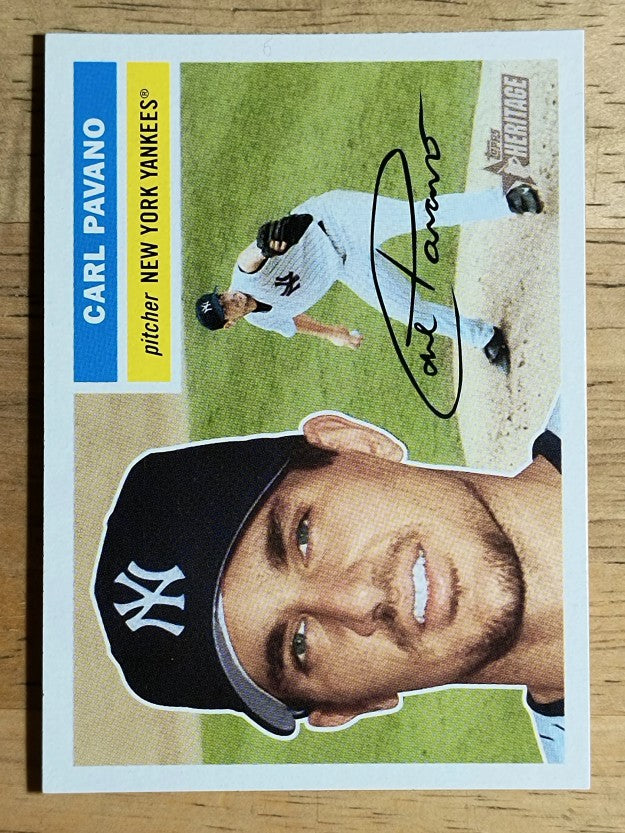 2005 Topps Heritage White Backs #176 Carl Pavano