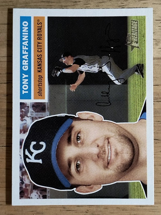2005 Topps Heritage White Backs #174 Tony Graffanino