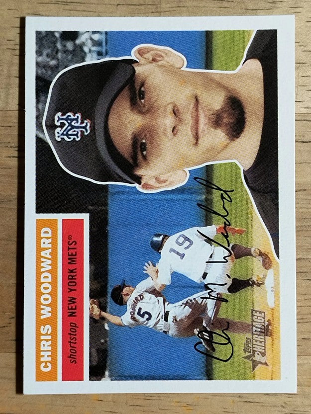 2005 Topps Heritage White Backs #62 Chris Woodward