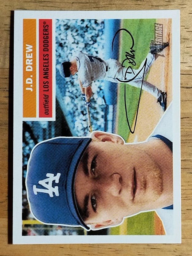 2005 Topps Heritage White Backs #66 J.D. Drew