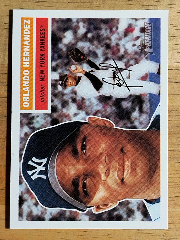 2005 Topps Heritage White Backs #154 Orlando Hernandez