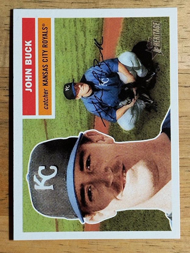 2005 Topps Heritage White Backs #132 John Buck