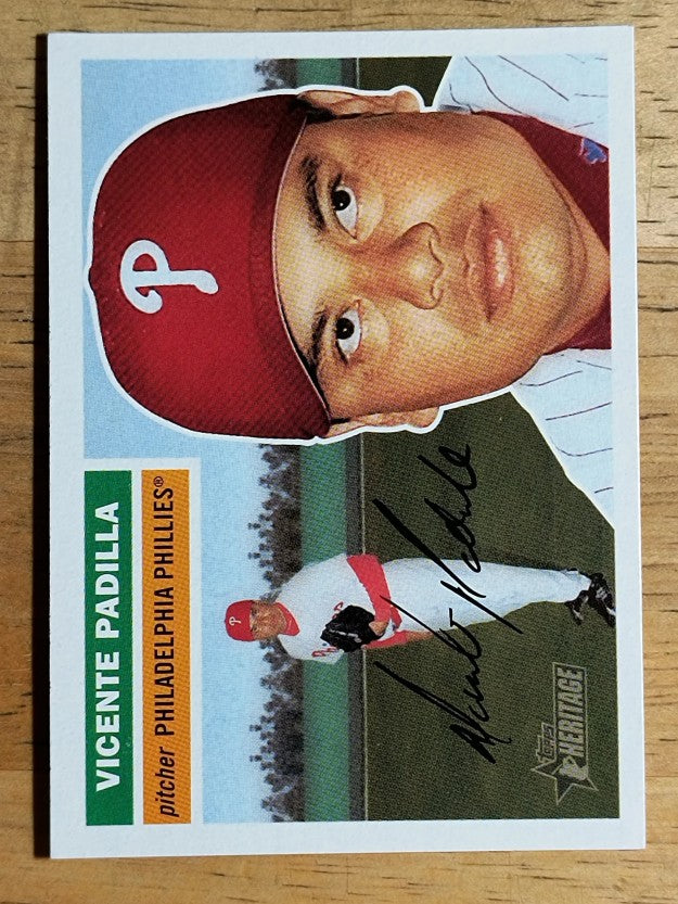 2005 Topps Heritage White Backs #147 Vicente Padilla