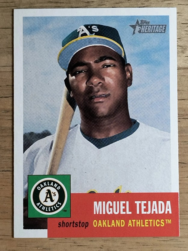 2002 Topps Heritage #68 Miguel Tejada