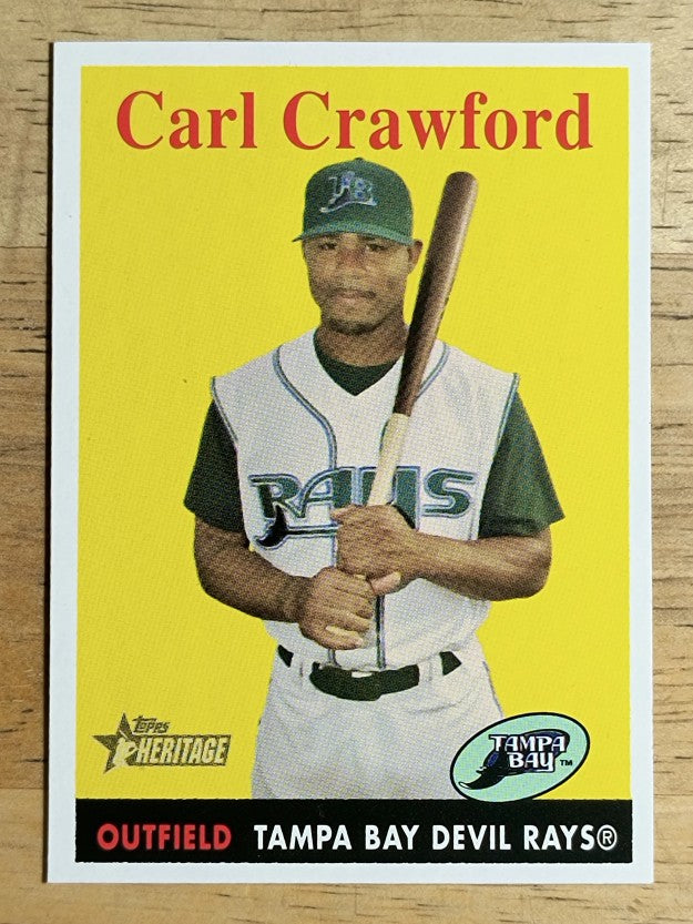 2007 Topps Heritage #103 Carl Crawford SP