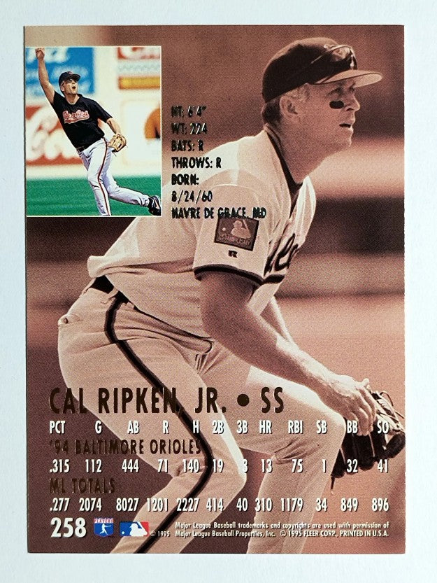 1995 Ultra #258 Cal Ripken