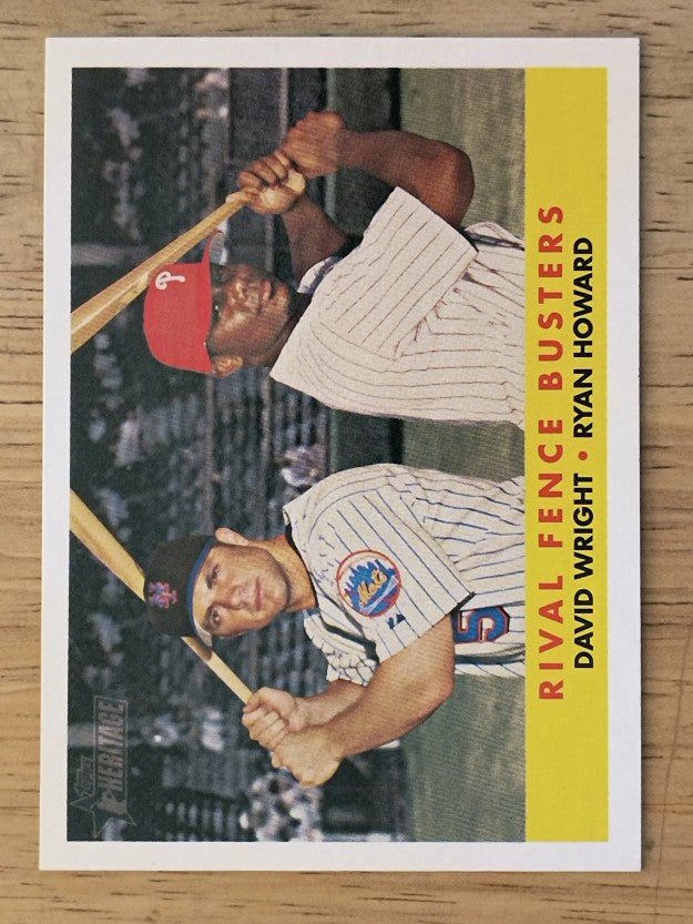 2007 Topps Heritage #436 David Wright/Ryan Howard