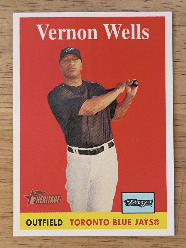 2007 Topps Heritage #437 Vernon Wells SP