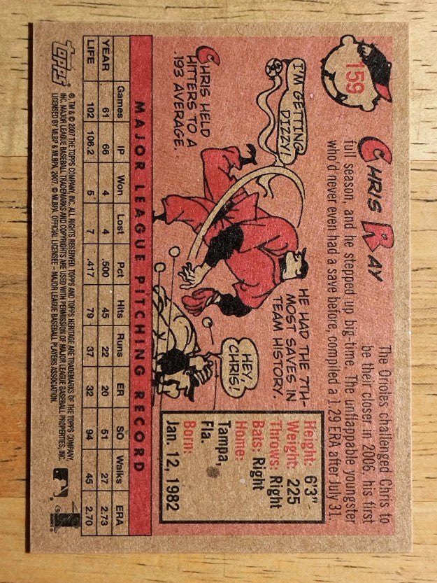 2007 Topps Heritage #159 Chris Ray SP