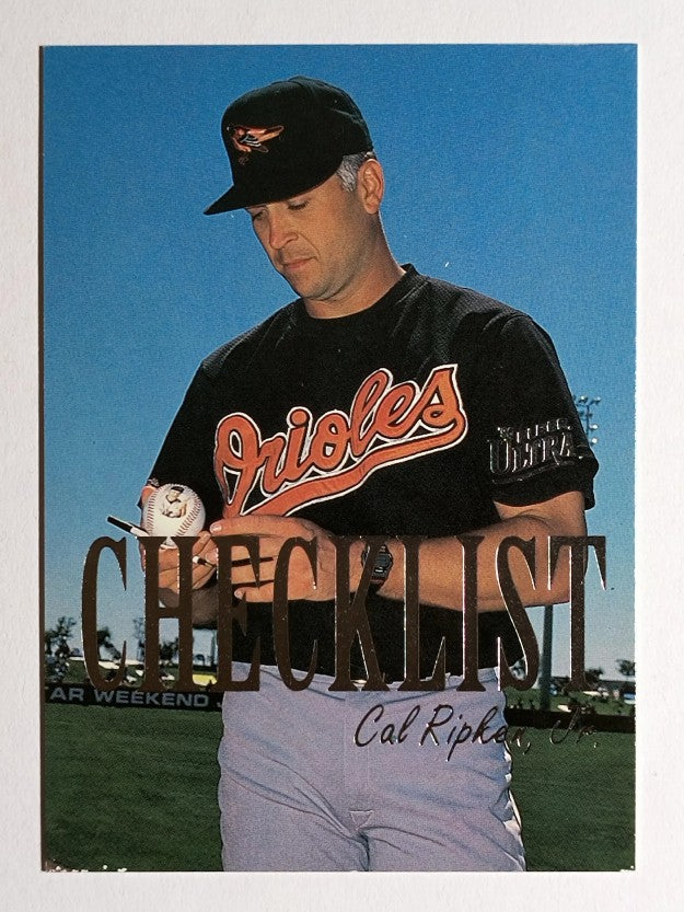 1996 Ultra Checklists #B9 Cal Ripken