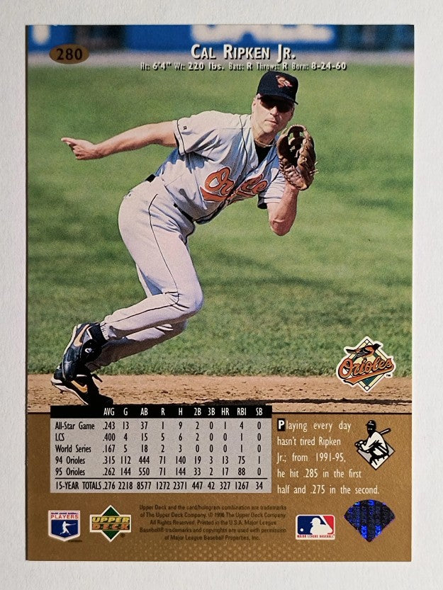 1996 Upper Deck #280 Cal Ripken
