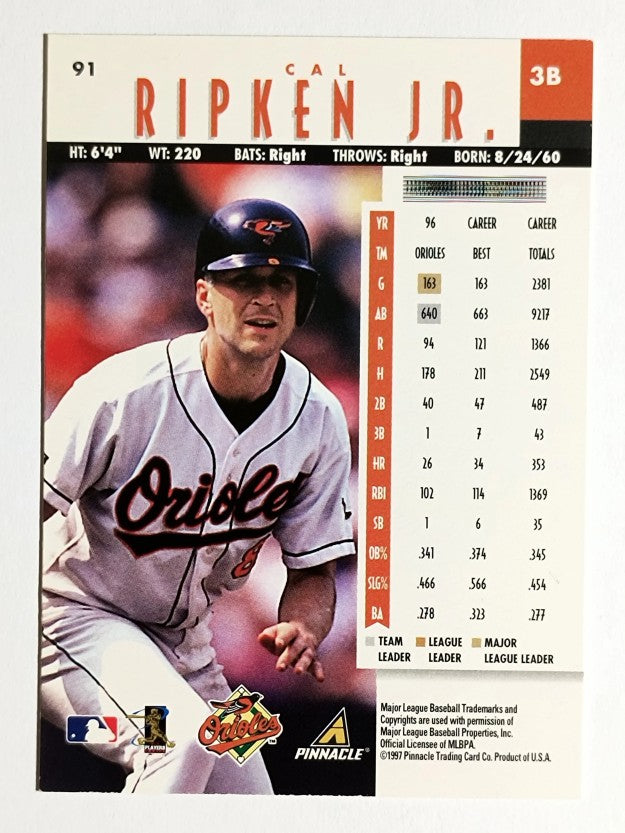 1997 New Pinnacle #91 Cal Ripken