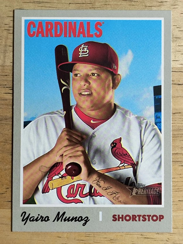 2019 Topps Heritage #312 Yairo Munoz