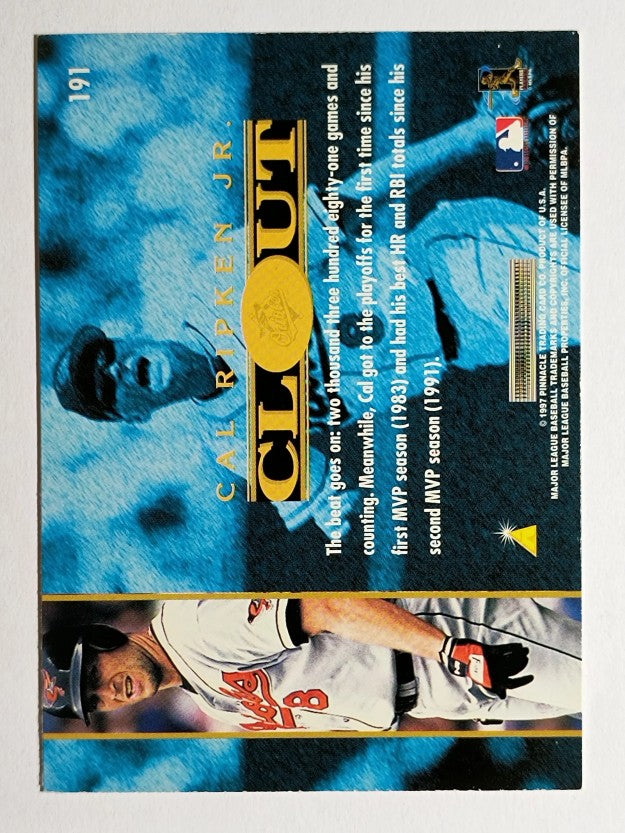 1997 Pinnacle #191 Cal Ripken