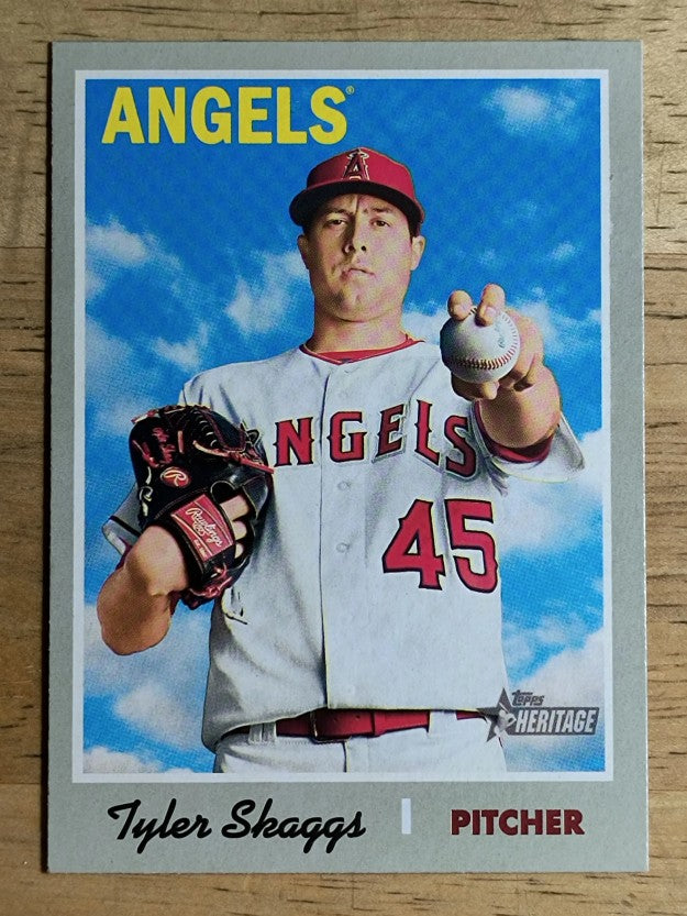 2019 Topps Heritage #326 Tyler Skaggs