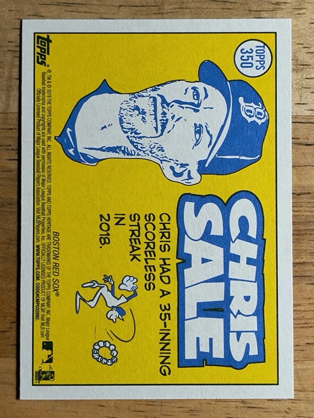 2019 Topps Heritage #350 Chris Sale AS
