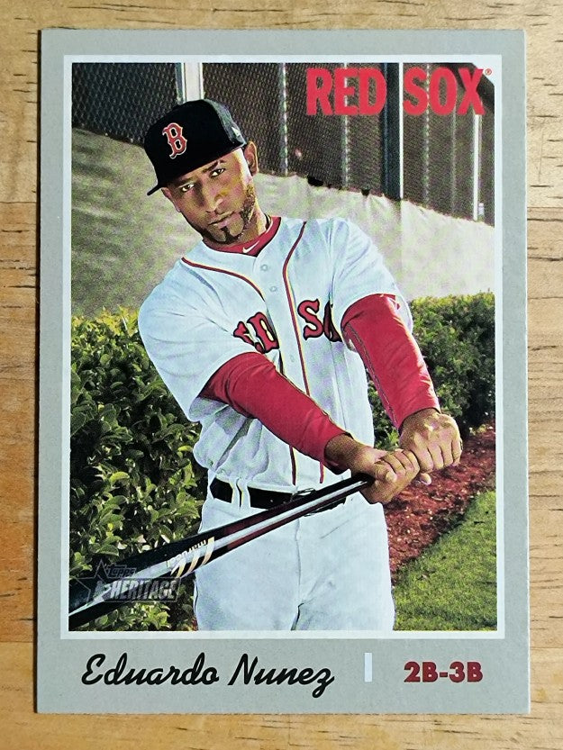 2019 Topps Heritage #340 Eduardo Nunez