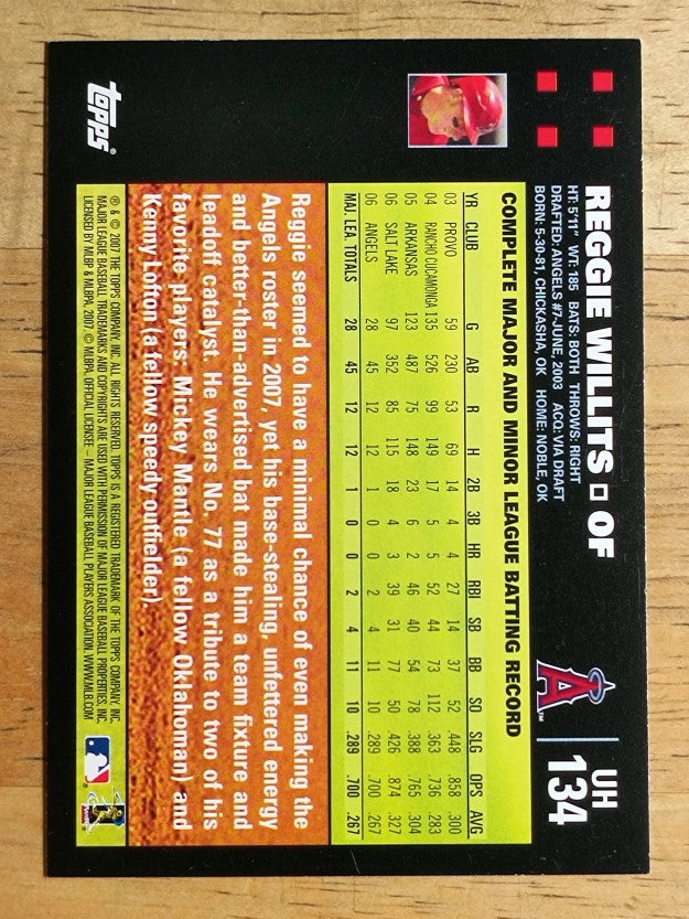 2007 Topps Update #134 Reggie Willits