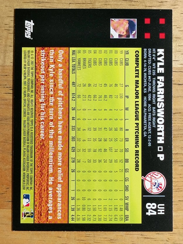 2007 Topps Update #84 Kyle Farnsworth
