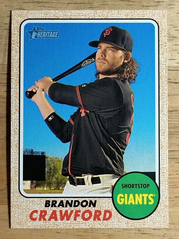 2017 Topps Heritage #196 Brandon Crawford