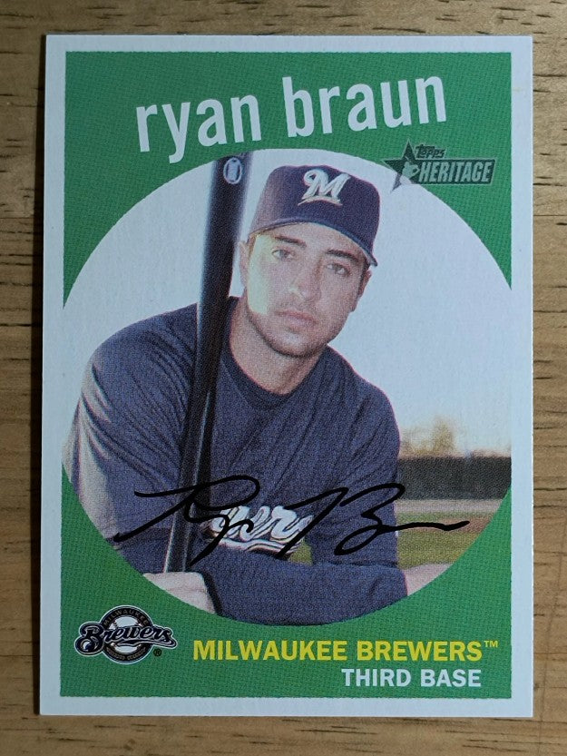 2008 Topps Heritage #390 Ryan Braun