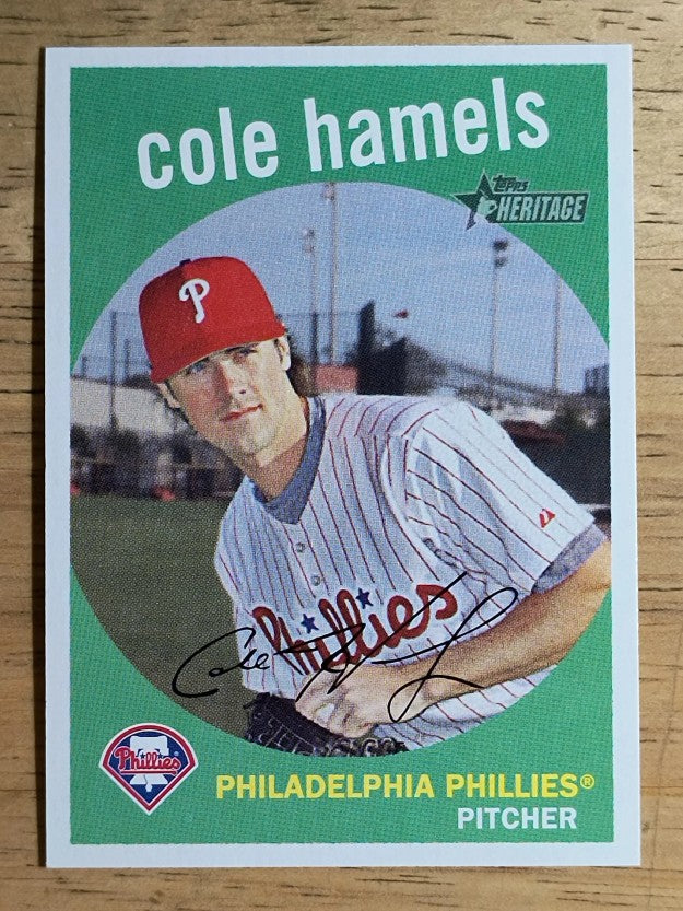 2008 Topps Heritage #75 Cole Hamels
