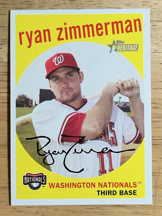 2008 Topps Heritage #391 Ryan Zimmerman