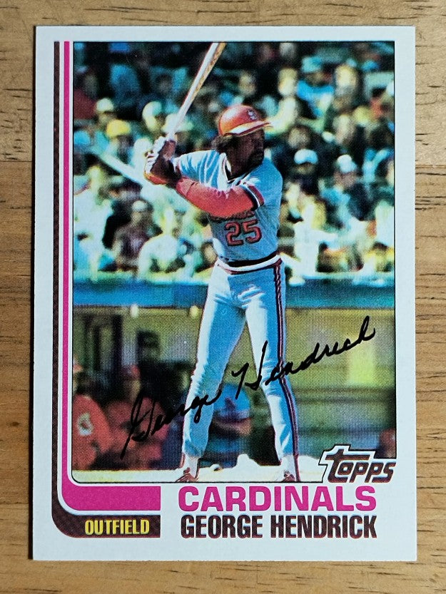 1982 Topps #420 George Hendrick