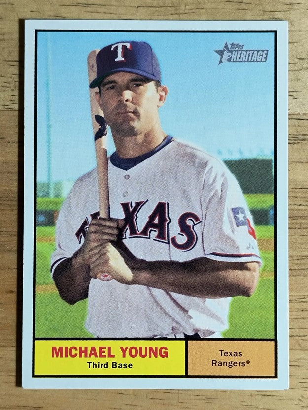 2010 Topps Heritage #267 Michael Young