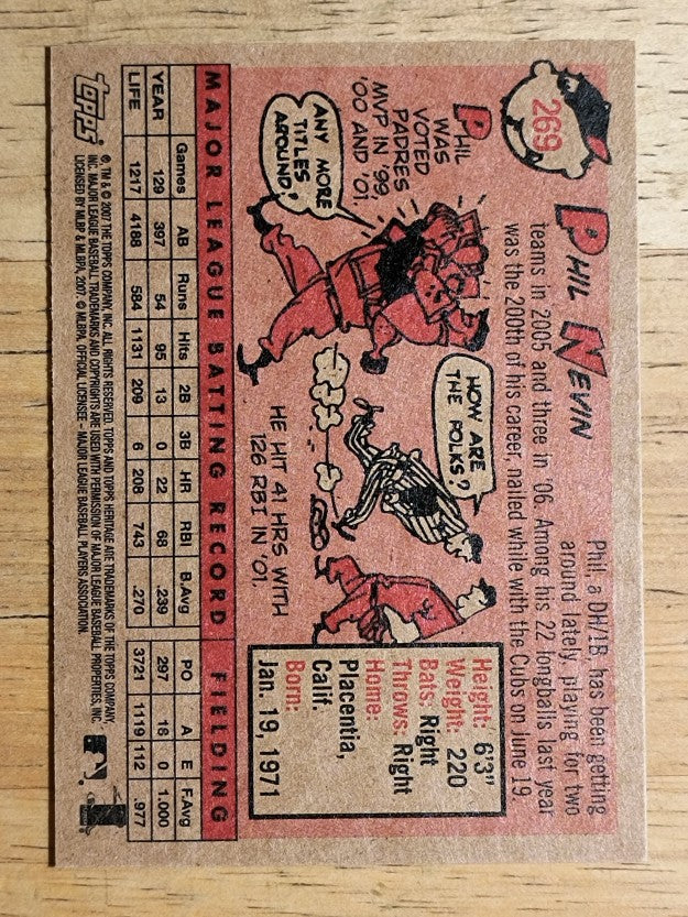 2007 Topps Heritage #269 Phil Nevin