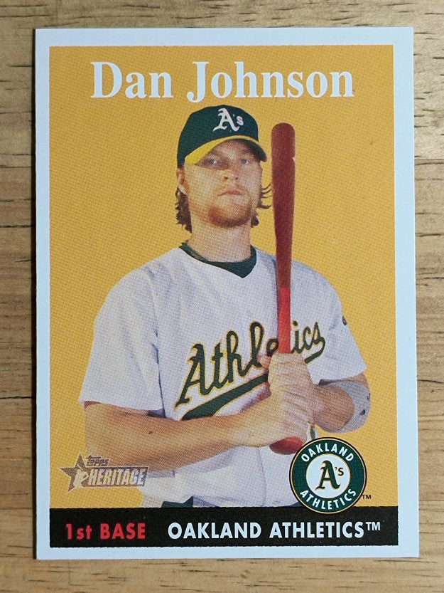 2007 Topps Heritage #188 Dan Johnson