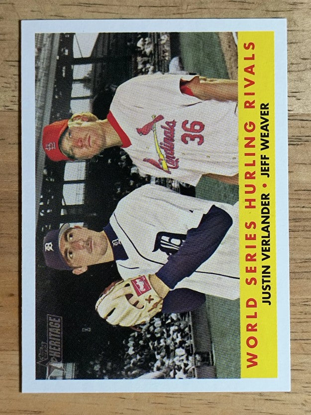 2007 Topps Heritage #289 Justin Verlander/Jeff Weaver