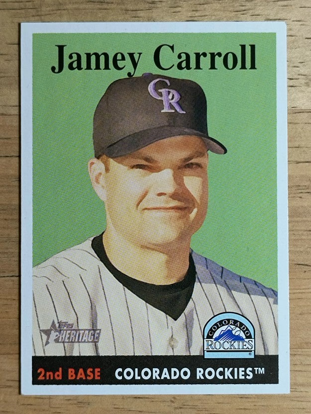 2007 Topps Heritage #247 Jamey Carroll